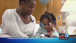 Girl, 4, saves pregnant mom’s life by calling 911