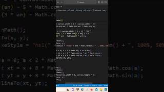 create animated heart with html canvas video | html5 javascript #shorts #viral #javascript