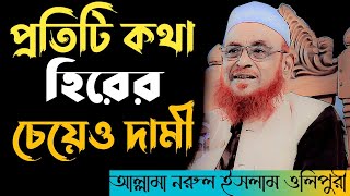 যার প্রতিটি কথা হিরের চেয়েও দামী। আল্লামা নুরুল ইসলাম ওলিপুরী