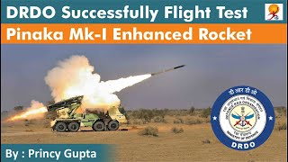 DRDO successfully flight test Pinaka Mk-I Enhanced Rocket System