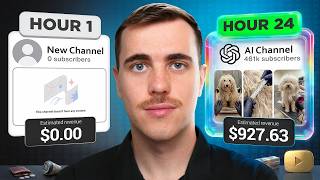 I BLEW UP a YouTube Channel in 24 Hours with AI