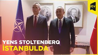 NATO-nun baş katibi Yens Stoltenberq Mövlud Çavuşoğlu ilə görüşüb