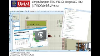 Tutorial STM32F103C6 & LCD 16x2 || STM32CubeIDE & Proteus