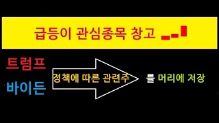 트럼프 관련주 VS 바이든 관련주에 대해 알아보자 ( 기본적인 내용 )