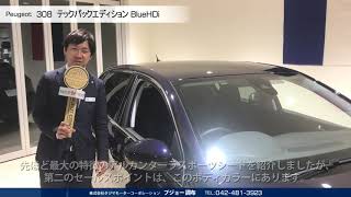 【SOLD OUT】Peugeot 308  テックパックエディション Blue HDi