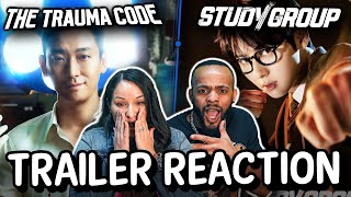 Trauma Code Vs Study Group Kdrama Trailer Reaction!