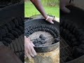 snake method setup in the weber kettle using b u0026b briquettes. bbq bbqlovers cookinwidkunchi