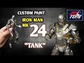 ZD Toys MARK 24 TANK or VIBRANIUM Tank | Custom paint  #tutorial #new #ironman