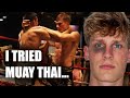 Karate athlete tries Muay Thai IN THAILAND