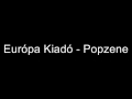 európa kiadó popzene