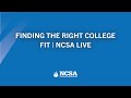 Finding the Right College Fit | NCSA Live