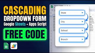 Multi-Level Dependent Dropdown Form | Google Apps Script Tutorial | B22