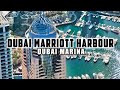 [4K] One of DUBAI MARINA Hotel Skyscraper! MARRIOTT HARBOUR HOTEL & SUITES! Hotel & Room Tour!