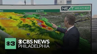 Showers, storms on Wednesday night in Philadelphia region