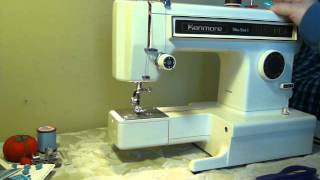 NIFTYTHRIFTYGIRL: Vintage 1980s Kenmore model 1340 Ultra 6 stitch Convertible sewing machine