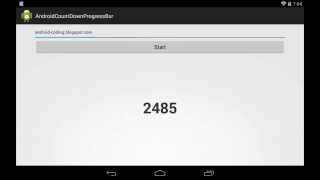 Android Coding: CountDownTimer and ProgressBar