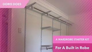 Building a Flexi Storage Wardrobe Starter Kit from Bunnings.