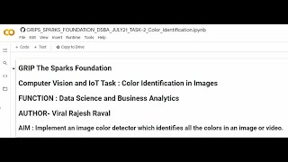 The Sparks Foundation - Task #2 : Color Identification in Images.
