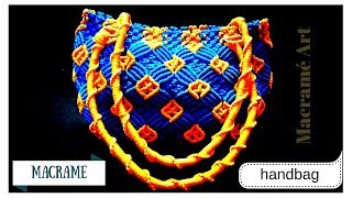 Macrame handbag new design | Simple macrame bag tutorial Part 1