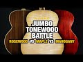 Jumbo Acoustic Tonewood Battle – Maple vs Rosewood vs Mahogany