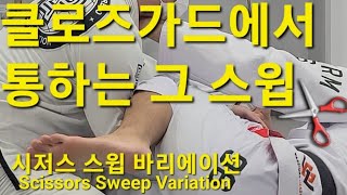 시저스 스윕 바리에이션 Scissors Sweep Variation (기술도움 : 이종진) #시저스스윕 #ScissorsSweep