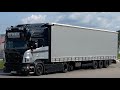 Dymek Transport Scania V8 brutal loud open pipe sound