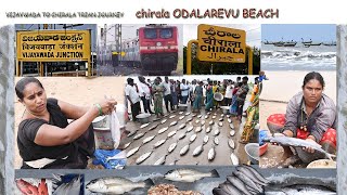 Chirala Vodarevu Beach view|Rare Fishes at Chirala Beach | |vijayawada to chirala train journey