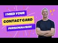 How to use the iPhone Contact Card