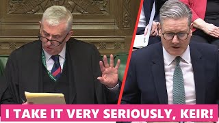 Watch how the Speaker forced Keir Starmer to apologize in Parliament