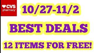 12 ITEMS FOR FREE! GLITCHES! CVS BEST DEALS 10/27-11/2! SEE PINNED COMMENT FOR UPDATES!