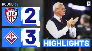 CAGLIARI-FIORENTINA 2-3 | HIGHLIGHTS | Plenty of drama in Ranieri’s last game | Serie A 2023/24