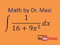 How to integrate 1/(16+9x^2), indefinite integral, integration substitution, calculus