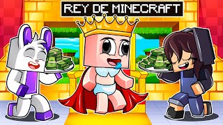 ¡BEBÉ NOOB se Convierte en el REY DE MINECRAFT! 👑😂 Jugando como Rey de MINECRAFT