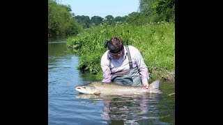 35lb Atlantic Salmon off the Hampshire Avon on my 53rd birthday!