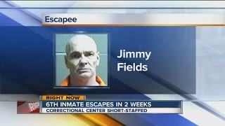 6th inmate escapes in 2 weeks