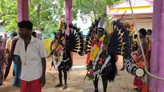 ஆக்ரோஷமான தசராகாளி ஆட்டம்-Kulasai Mutharamman-Dasara Kali Aattam-Sami Alaippu-Kulasai Dasara Kali