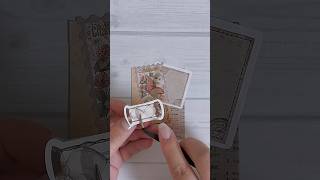 ミニノートコラージュ⏳⚙️📜 collage | mini journal | #shorts #collage #asmr #scrapbooking