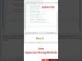 Java String Methods in Telugu Part 2: #java #javaintelugu #btech #javatutorial #codingtips #shorts