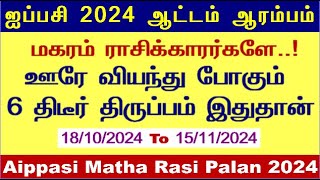 மகரம் - ஐப்பசி'ல் ஆட்டம் ஆரம்பம் - Aippasi Matha Rasi Palan 2024 in Tamil - Magaram Aippasi 2024