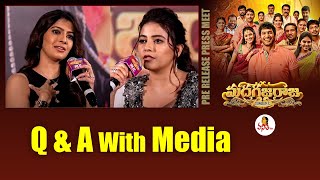 Q \u0026 A With Madha Gaja Raja Telugu Pre Release Press-Meet | Vishal | Anjali | Varalaxmi