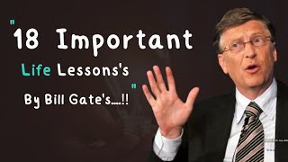 Bill Gate's (18 Life Lessons Quotes) Surprising Facts of the Richest Man in the World ||