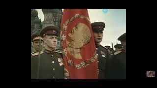 Moscow. The parade of the Red Army troops on the Red Square of Moscow on June 24, 1945 .