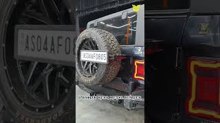 Mahindra Thar Proman rear bumper installed 💥 #proman #thar #tharlover #metalbumper #mahindra