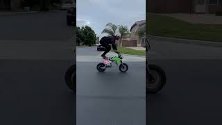 Modded Razor e-bike Wheelies #ebike #electric #razor #wheelie #stunt #bikelife