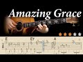 🔴Amazing GraceㅣJazz Fingerstyle Guitar TutorialㅣBlues Fingerstyle GuitarㅣSublime GraciaㅣTabs