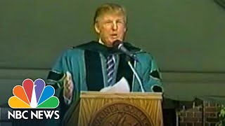 Trump In 2004 To Grads: 'Go Over...Go Around' Concrete Wall | NBC News