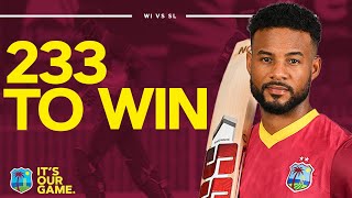 233 Runs To Win ODI | West Indies v Sri Lanka  | Windies Cricket 2021