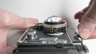 Rolleiflex 3.5F — Depth of field indicator demonstration