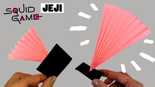 Jeji origami ONLY PAPER, how to make jegi SQUID GAME