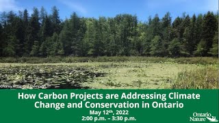 How Carbon Projects are Addressing Climate Change and Conservation in Ontario